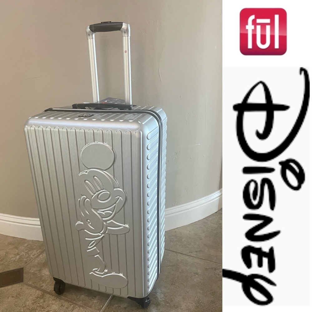 Ful Disney Mickey mouse peakaboo luggage sets 24”*NWT